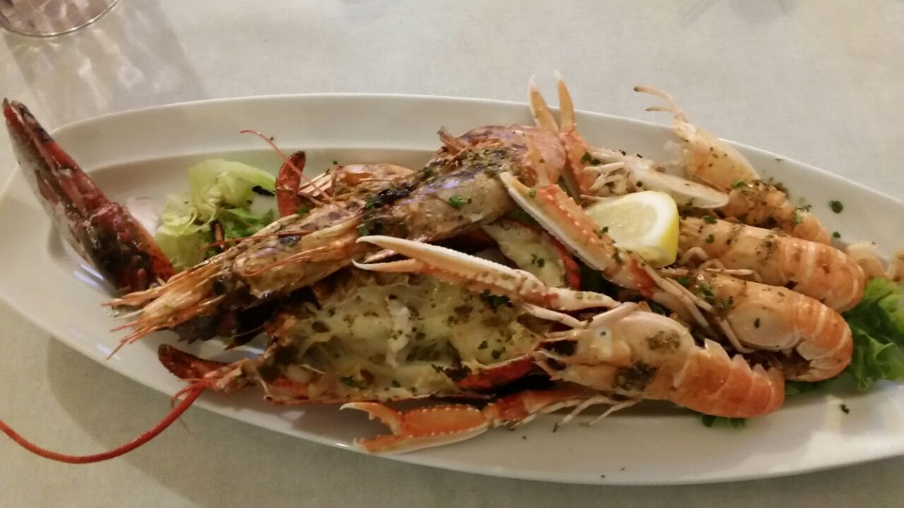 Grigliata di crostacei